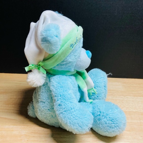 First and Main Blue Baby’s First Christmas Bear. Pre-Owned - Picture 3 of 8
